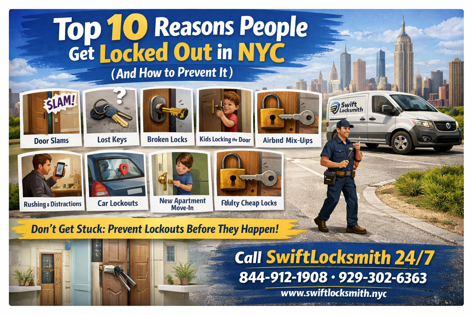 Top 10 Reasons People Get Locked Out in NYC and How to Prevent It - Featured image